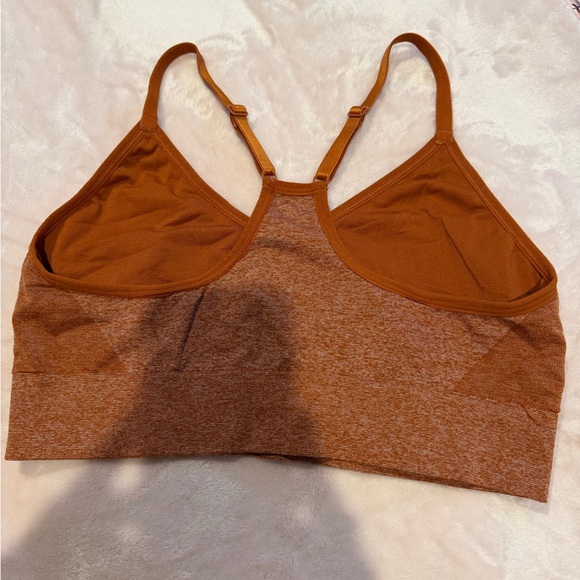 VS PINK Women's Rusty Orange Sports Bra - Picture 4 of 4